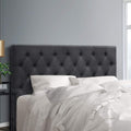 Artiss QUEEN Bed Head Headboard Charcoal Fabric
