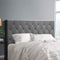 Artiss QUEEN Bed Head Headboard Fabric Grey CAPPI