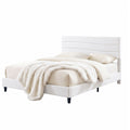 Artiss QUEEN Bed Frame Adjustable Headboard Storage Charging Ports Beige