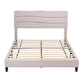 Artiss QUEEN Bed Frame Storage Adjustable Headboard Linen Fabric
