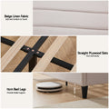 Artiss QUEEN Bed Frame Storage Adjustable Headboard Linen Fabric