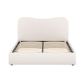 Artiss DOUBLE Bed Frame Boucle Fabric Grey DARA