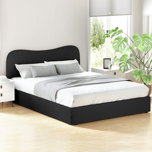 Artiss Queen Bed Frame Boucle Beige