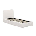 Artiss Single Bed Frame Boucle Grey Upholstered