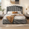 Artiss Velvet Bed Frame DOUBLE Grey FION