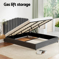 Artiss KING Bed Frame Velvet Grey