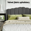 Artiss King Bed Frame Velvet Grey