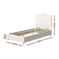 Artiss Bed Frame KING SINGLE Size Boucle FION