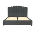 Artiss Queen Bed Frame Velvet Grey FION
