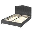 Artiss Queen Bed Frame Velvet Grey FION
