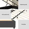 Artiss Queen Bed Frame Velvet Grey FION