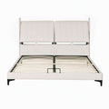 Artiss Queen Size Bed Frame with Adjustable Headboard, PU Leather