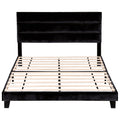 Artiss KING Bed Frame Black Velvet Upholstered Platform Geometric
