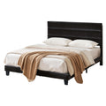 Artiss KING Bed Frame Black Velvet Upholstered Platform Geometric