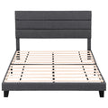 Artiss KING Bed Frame Upholstered Grey Geometric Headboard Wood