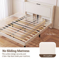 Artiss Double Bed Frame with USB Charging and Side Storage Shelves Beige