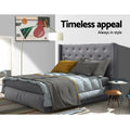 Artiss QUEEN Bed Headboard Fabric Grey LUCA