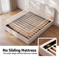 Artiss Queen Bed Frame with Bouclé Headboard, USB-C Charging & Night Lights