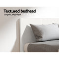 Artiss KING SINGLE Bed Frame Boucle Grey Upholstered
