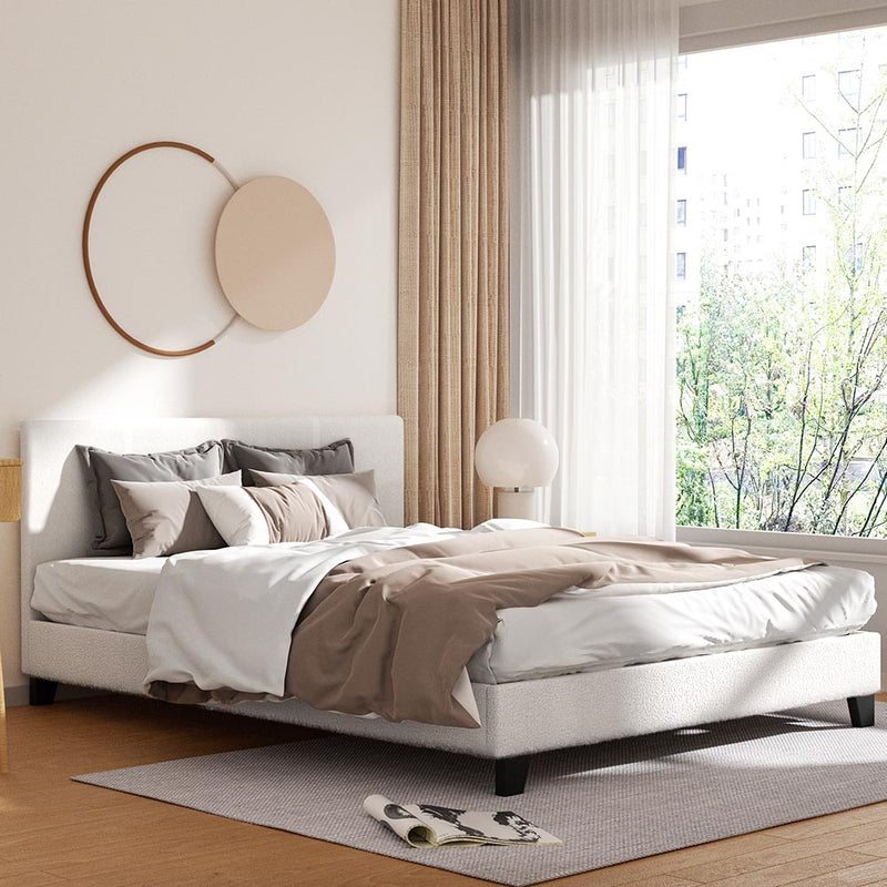 Artiss QUEEN Bed Frame Boucle NEO