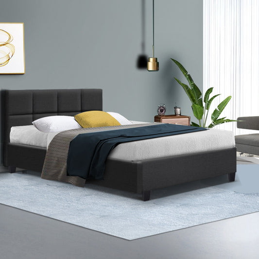 Artiss DOUBLE Bed Frame Charcoal TINO