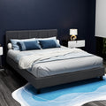 Artiss QUEEN Bed Frame Charcoal TINO