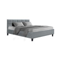 Artiss QUEEN Bed Frame Grey TINO