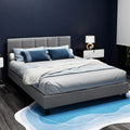 Artiss QUEEN Bed Frame Grey TINO
