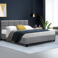 Artiss QUEEN Bed Frame Grey TINO