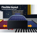 Artiss King Single Trundle Daybed Frame Black
