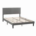 Artiss Double Bed Frame with Adjustable Headboard, Grey, 300kg Capacity