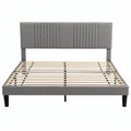 Artiss King Bed Frame with Adjustable Headboard, Grey, 300kg Capacity