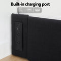 Artiss DOUBLE Bed Frame Storage Drawers RGB Lights Charging Station