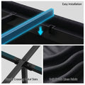 Artiss QUEEN Bed Frame Storage Drawers RGB Lights Charging Fabric