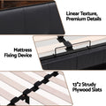 Artiss Double Bed Frame Gas Lift Storage LED Headboard Shelf Charger