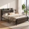Artiss DOUBLE Bed Frame Storage Headboard Charging Station