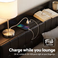 Artiss Double Bed Frame with Storage Headboard SAA Certified Charging Station