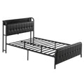 Artiss Double Bed Frame with Storage Headboard SAA Certified Charging Station