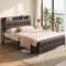 Artiss QUEEN Bed Frame with Storage Headboard SAA Certified Charging Station