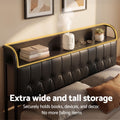 Artiss QUEEN Bed Frame with Storage Headboard SAA Certified Charging Station