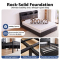 Artiss Queen Bed Frame with Storage Headboard, 2 Drawers, Charging Station& LED Light