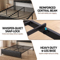 Artiss Double Bed Frame LED Lights Storage Headboard USB AC Outlets
