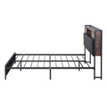 Artiss Queen Bed Frame LED Lights Storage Headboard Charging