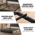 Artiss Queen Bed Frame LED Lights Storage Headboard Charging