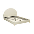 Artiss DOUBLE Bed Frame Velvet Cream ELLA