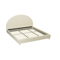 Artiss KING Bed Frame Velvet Cream ELLA