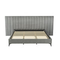 Artiss KING Bed Frame Velvet Grey