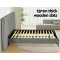 Artiss KING Bed Frame Velvet Grey
