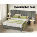Artiss QUEEN Bed Frame Velvet Grey