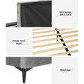 Artiss QUEEN Bed Frame Velvet Grey
